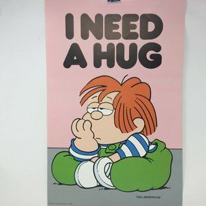 1983 Marvin 'I Need A Hug' Poster Tom Armstrong